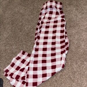 Red and White Checkered PJ pants